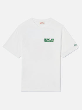 White Portland t-shirt with The Only Mini Thing I Have print