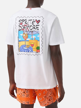 White Portland t-shirt with Spritzo d’Amore illustration