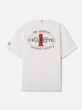 Cream Portland t-shirt with Cigarette Racing print | Special Edition
