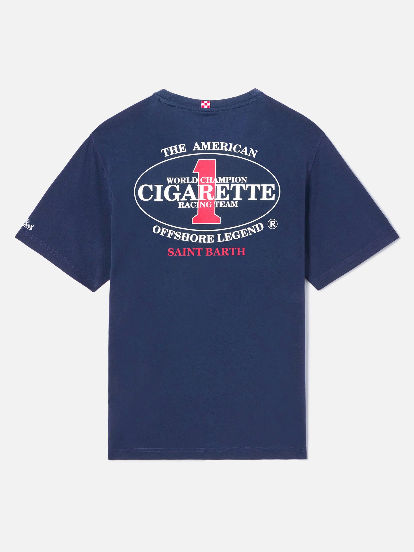 Blue Portland t-shirt with Cigarette Racing print | Special Edition