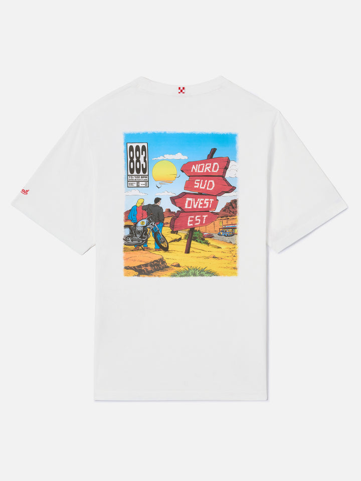 Weißes Portland-T-Shirt mit Nord Sud Ovest Est-Print | Special Edition 