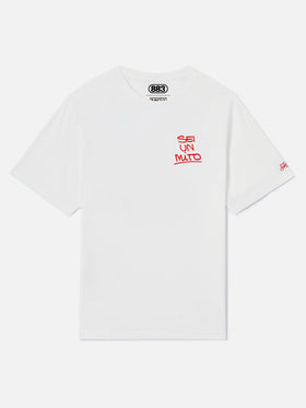 White portland t-shirt with Sei un mito graphic | Special Edition
