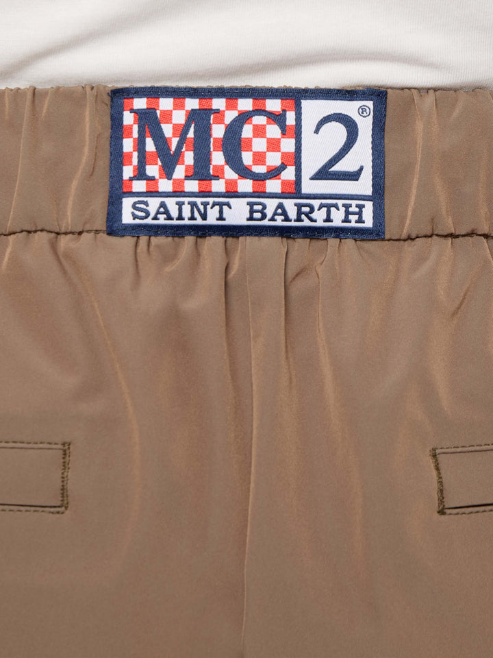 Pantaloni casual da uomo color kaki Porter