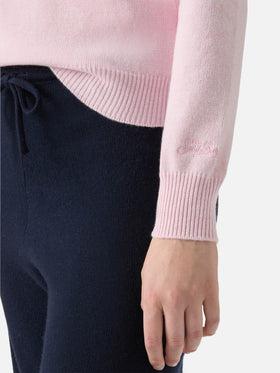 Girocollo New Queen bianco con jacquard Sono a dieta (domani)