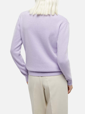Woman purple sweater New Queen with Dolcemente Complicata print