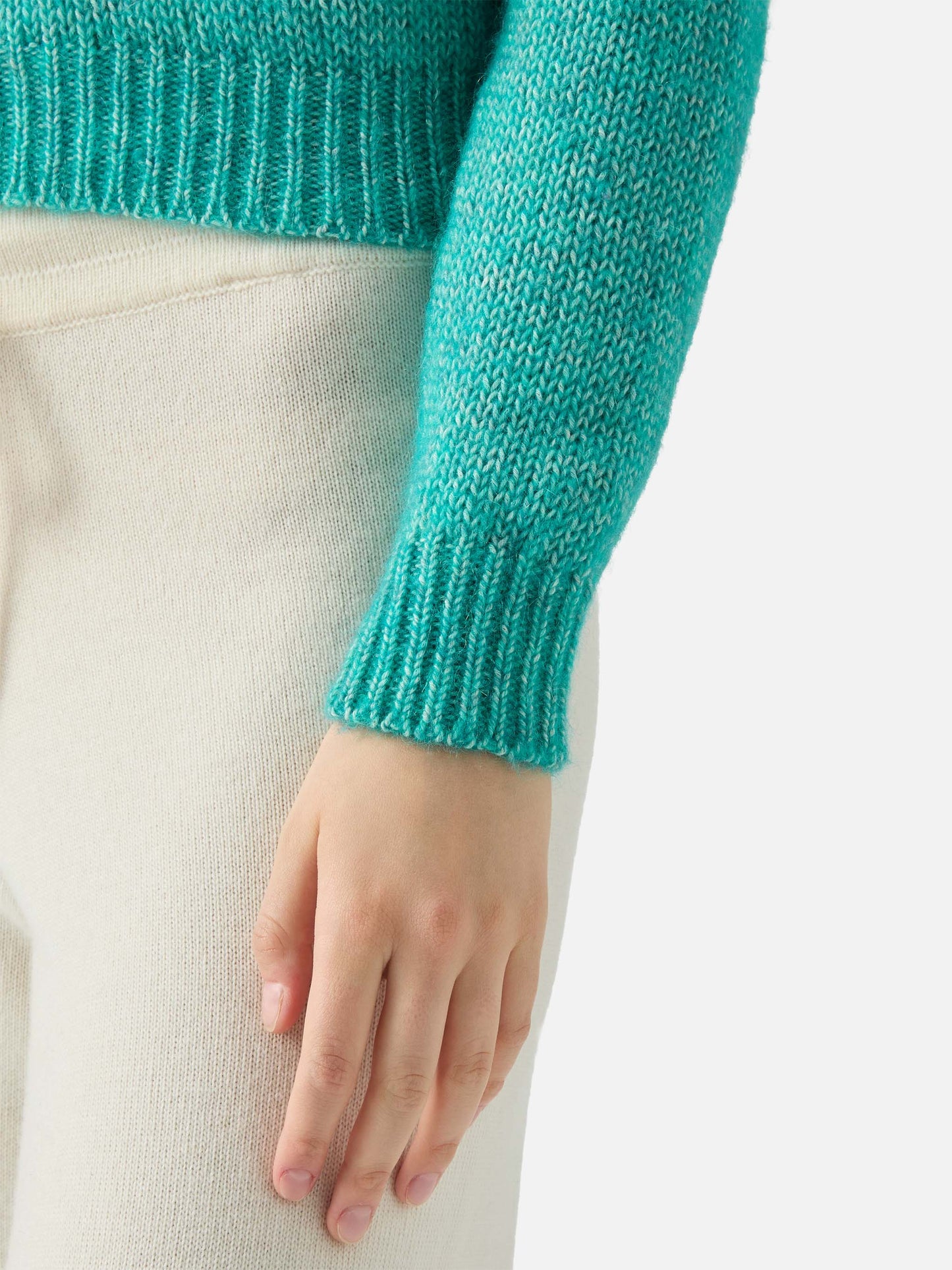 Maglione corto girocollo New Queen Crop Soft con ricamo Saint Barth