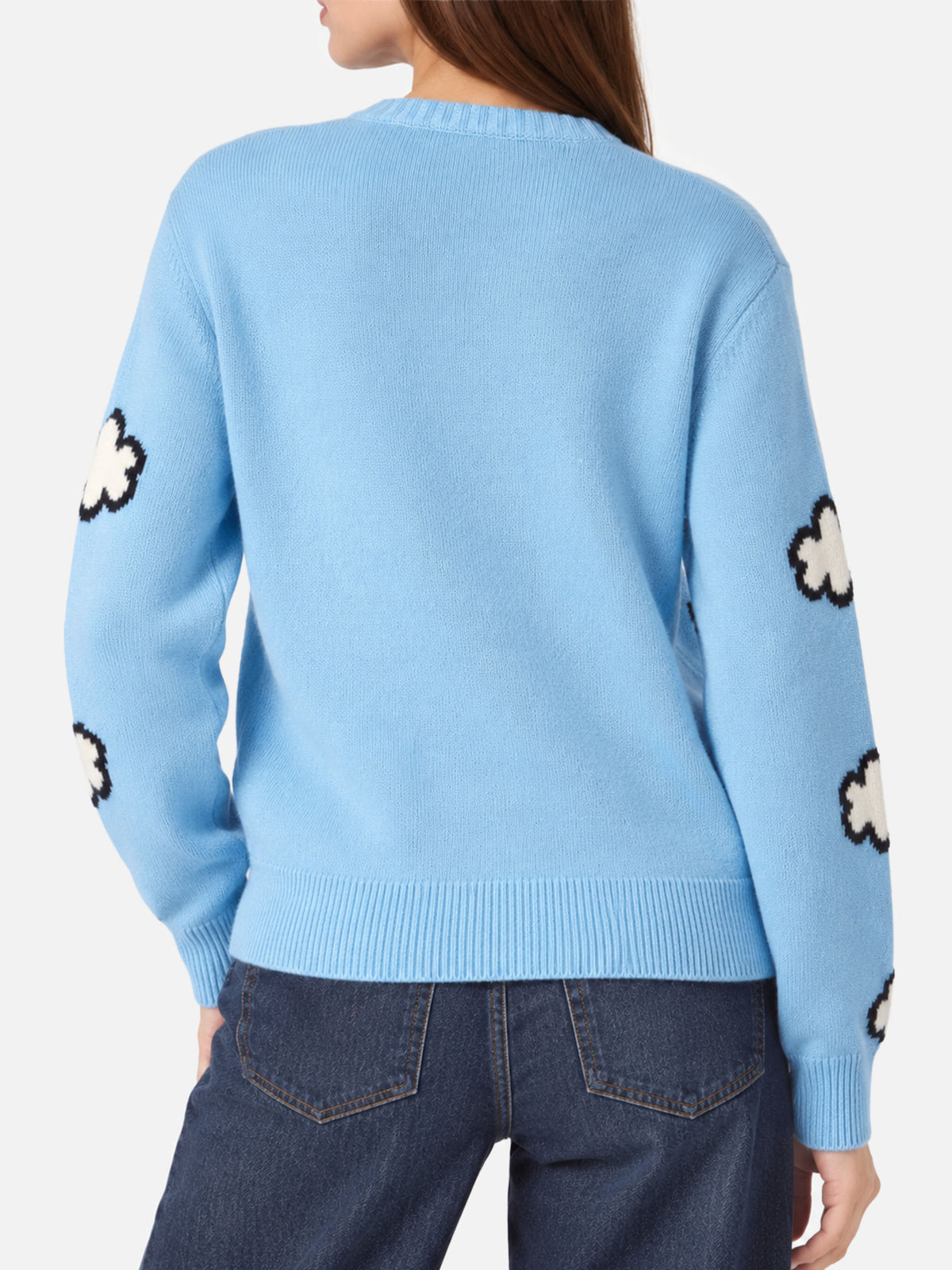 Pull New Queen bleu clair avec imprimé New York 