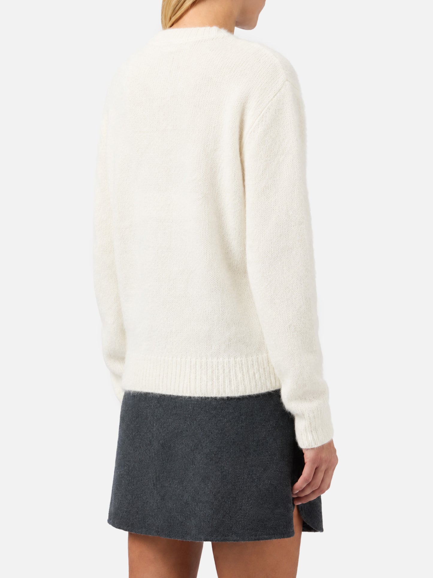 Pull femme avec jacquard Snoopy et Woodstock et cœur en strass | SNOOPY PEANUTS™ SPECIAL EDITION 