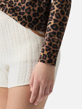 Girocollo New Queen con stampa animalier