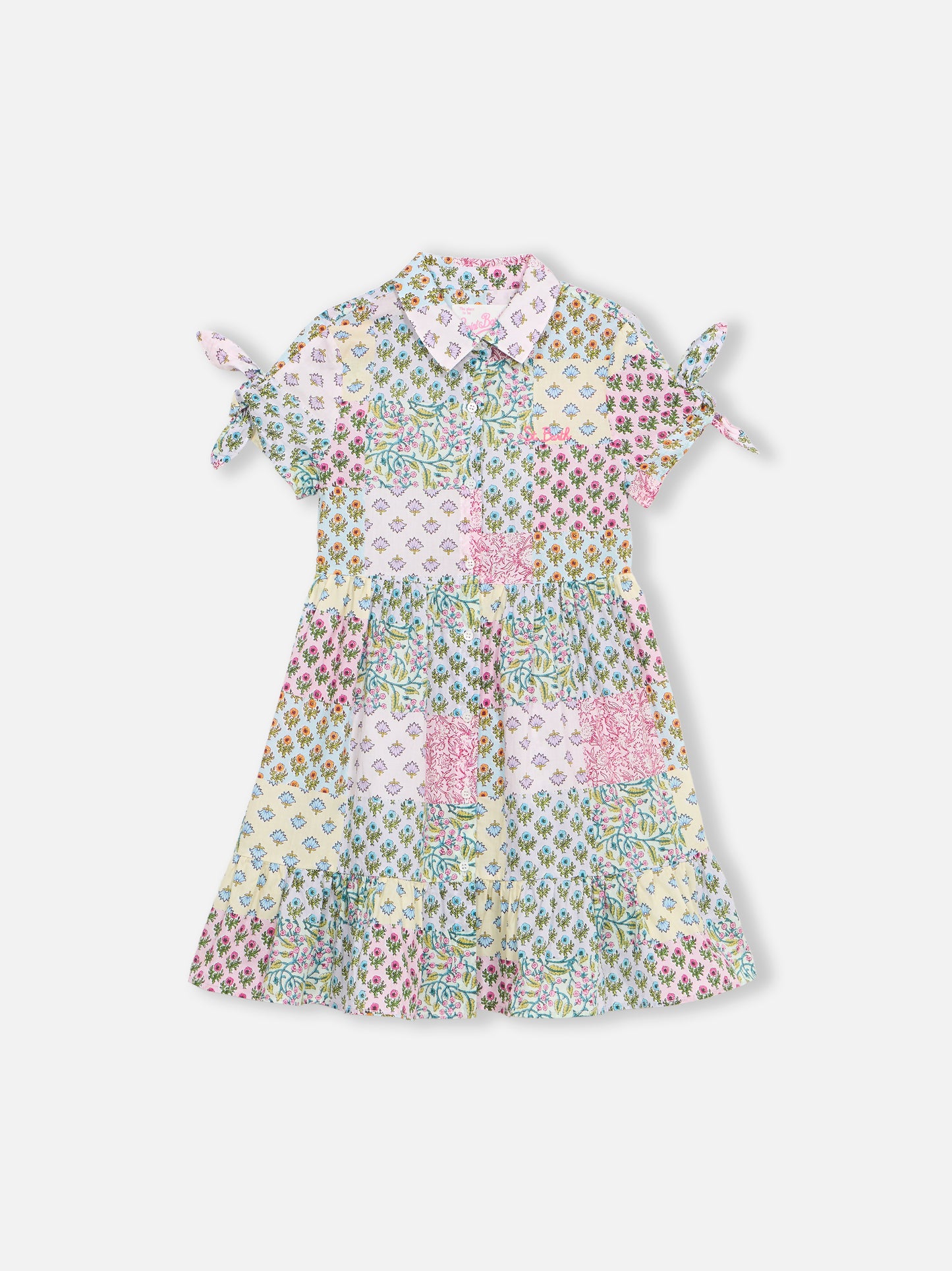 Abito da bambina in cotone Queenie con stampa floreale