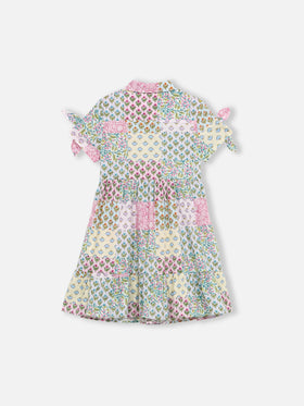 Abito da bambina in cotone Queenie con stampa floreale