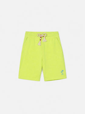 Bermudashorts Randle Jr aus Baumwolle in Fluo-Gelb 