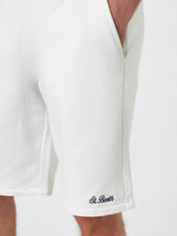 Man white cotton fleece bermuda shorts Randle