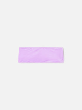Top de bikini bandeau efecto terciopelo Rebby 