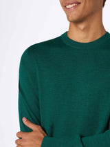 Maglione da uomo Regent in lana merino verde britannico