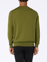 Man Regent pistachio merino wool sweater