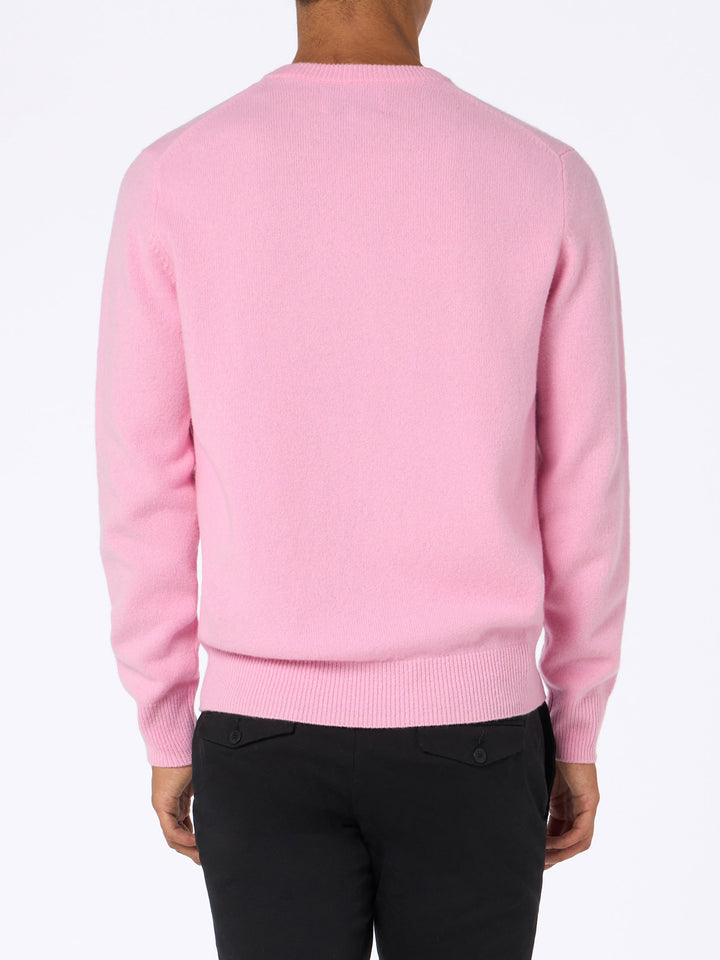 Man pink lambswool sweater Regent - MC2 Saint Barth