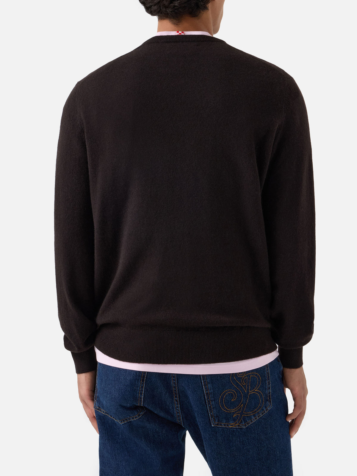 Crewneck Regent aus braunem Cashmere 