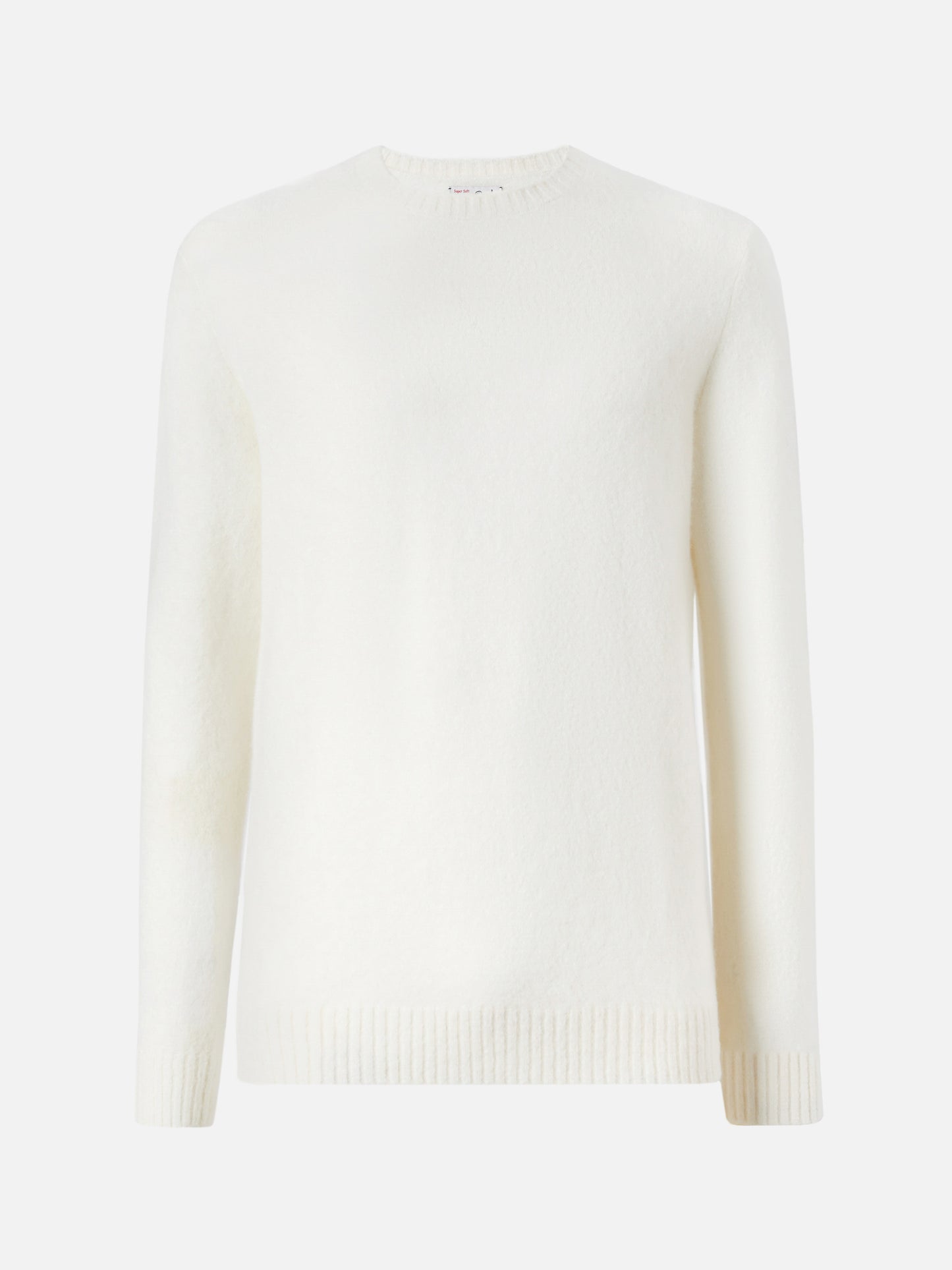 Regent white stretch alpaca sweater