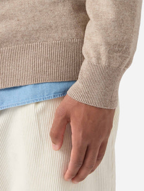 Maglione Regent in lana e cashmere kaki