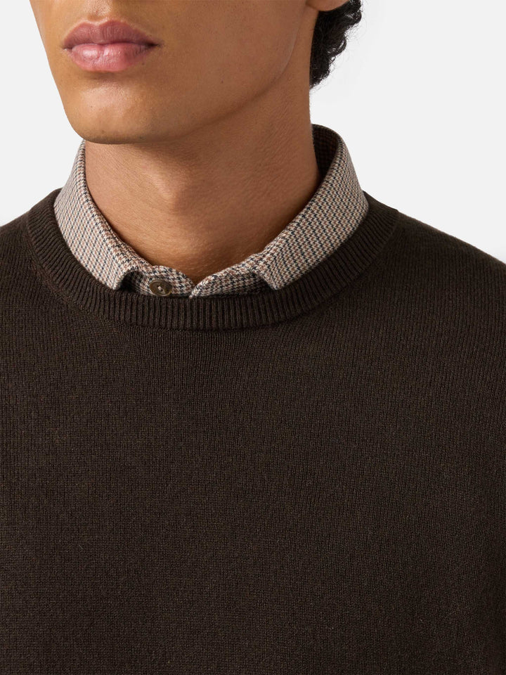 Maglione Regent in lana e cashmere marrone