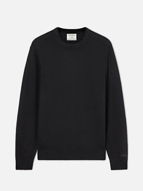 Jersey de cuello redondo Black Regent en lana de cordero 