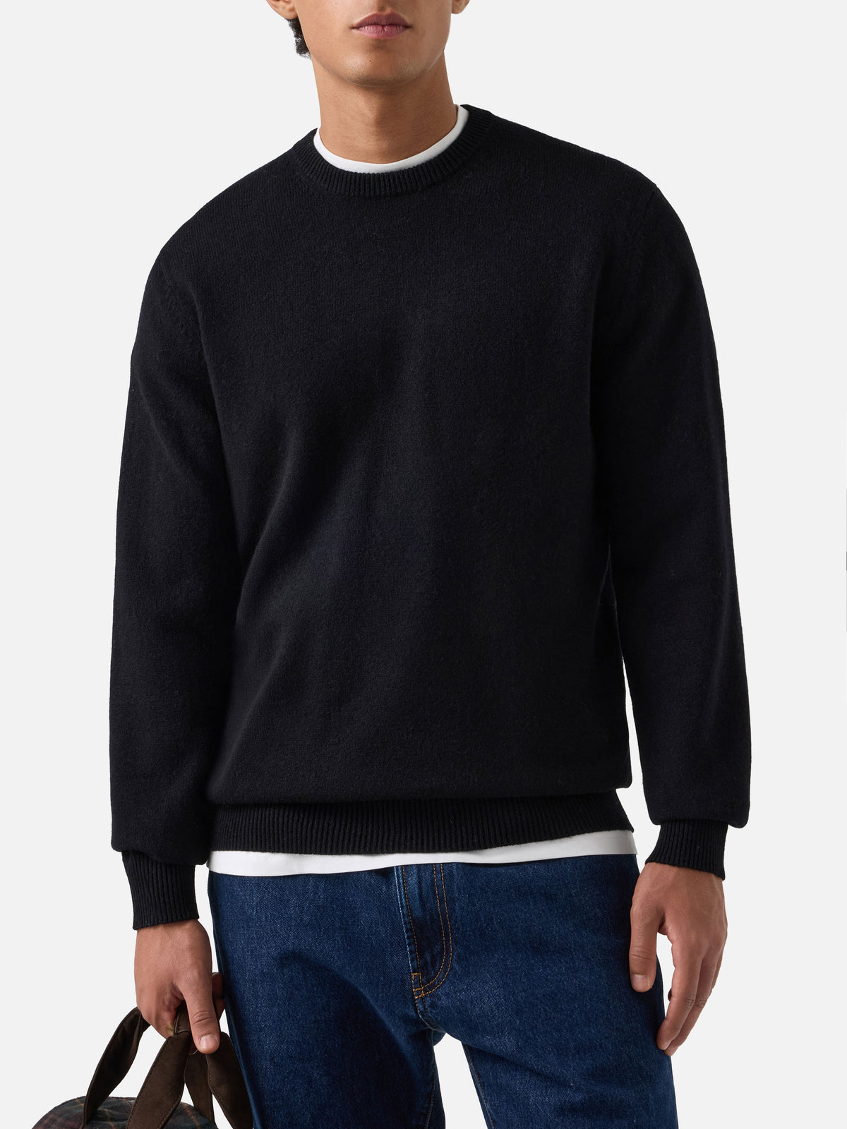 Black Regent lambswool crewneck