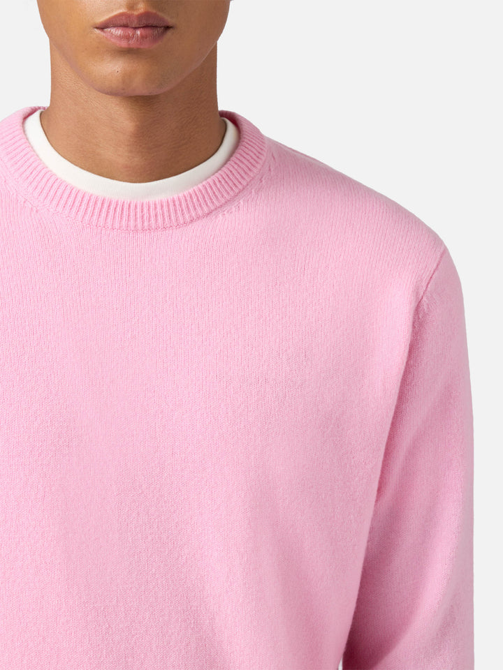 Maglione Regent in lambswool rosa
