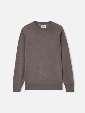 Rundhals-Regent aus camel Merino 