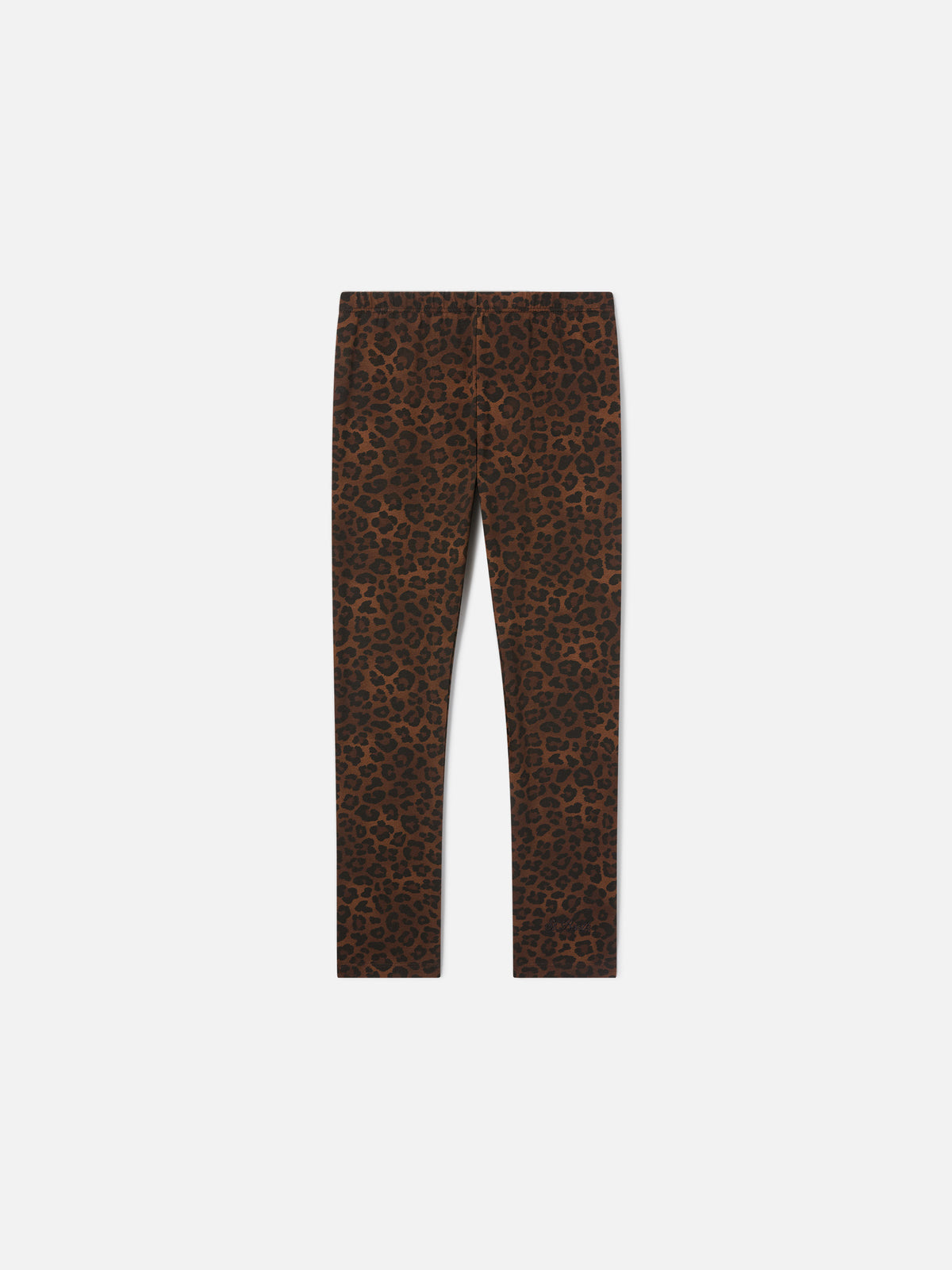 Leggings Rosy de algodón marrón con estampado de leopardo 