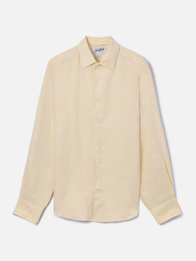 Beige Raphael shirt in pure linen