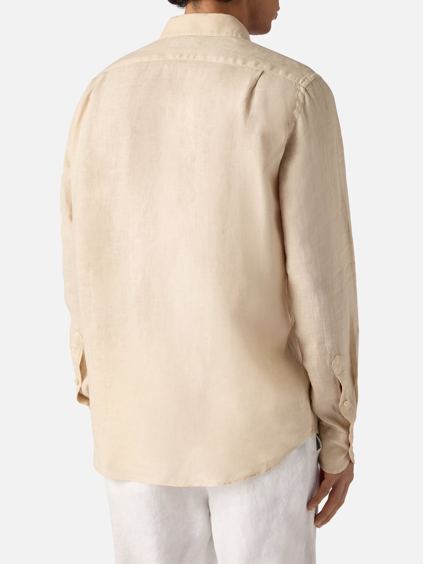 Beige Raphael shirt in pure linen