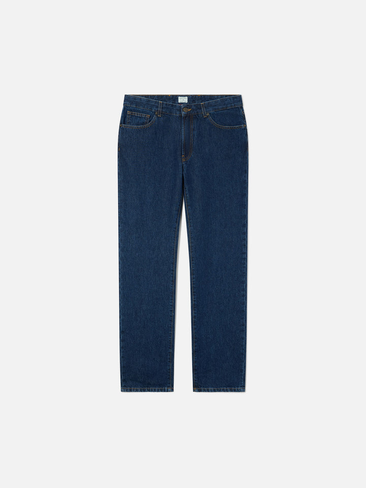 Jeans Riverdale azzurri in denim con finitura stone wash