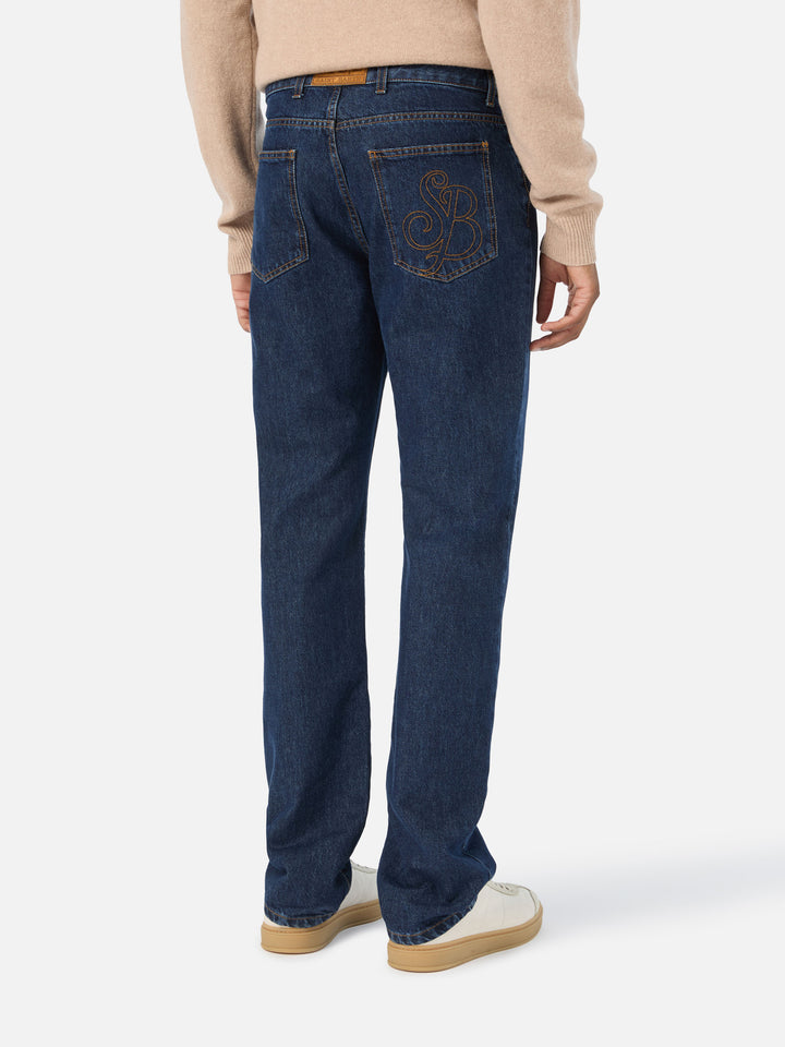Jean en denim Riverdale Light blue avec finition stone wash 