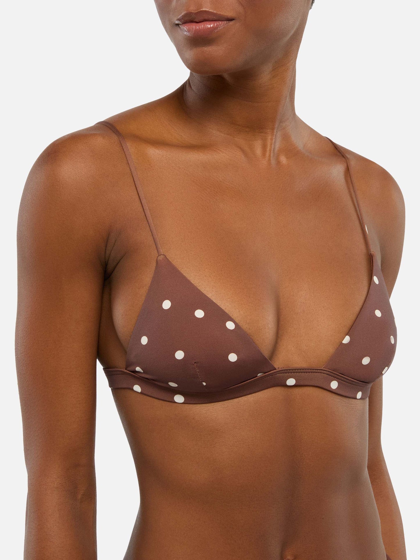 Bikini triangular Ryle Marielle con estampado de lunares 