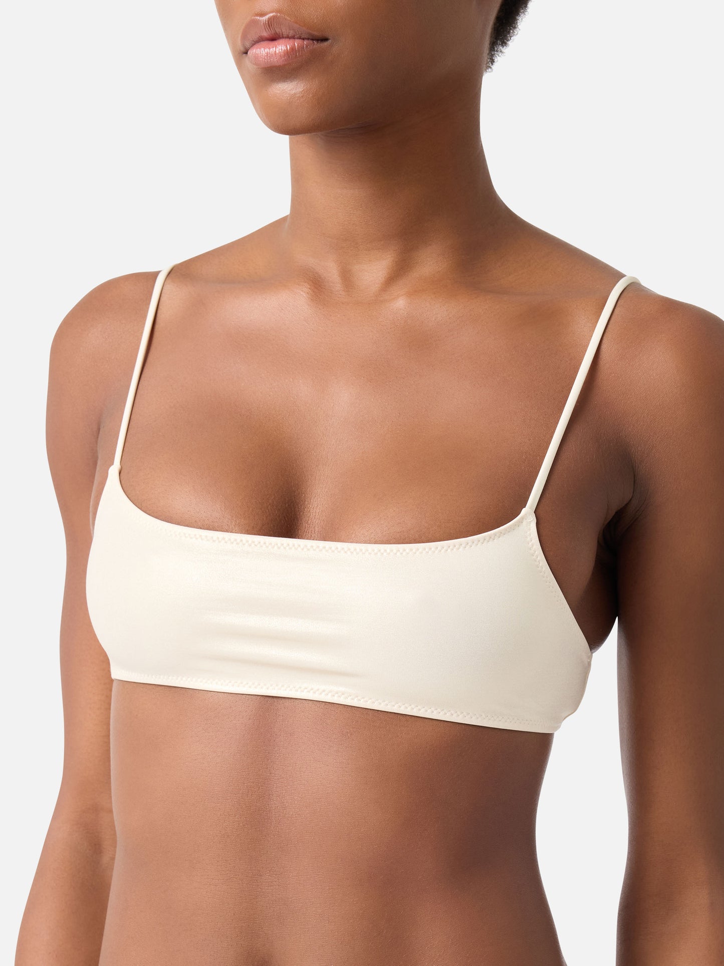Sadie Naomi gold lamina bralette bikini