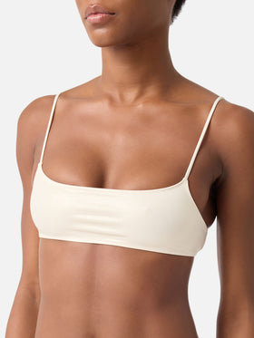 Sadie Naomi gold lamina bralette bikini