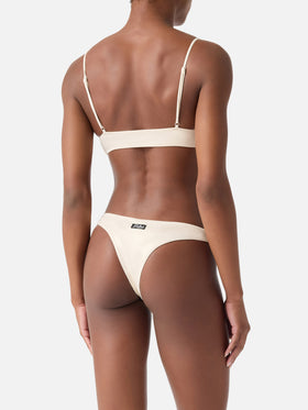 Sadie Naomi gold lamina bralette bikini