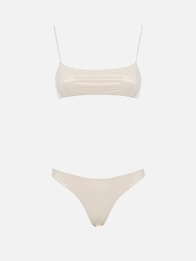 Bralette-Strandoberteil „Lamina Gold“ für Damen von Sadie