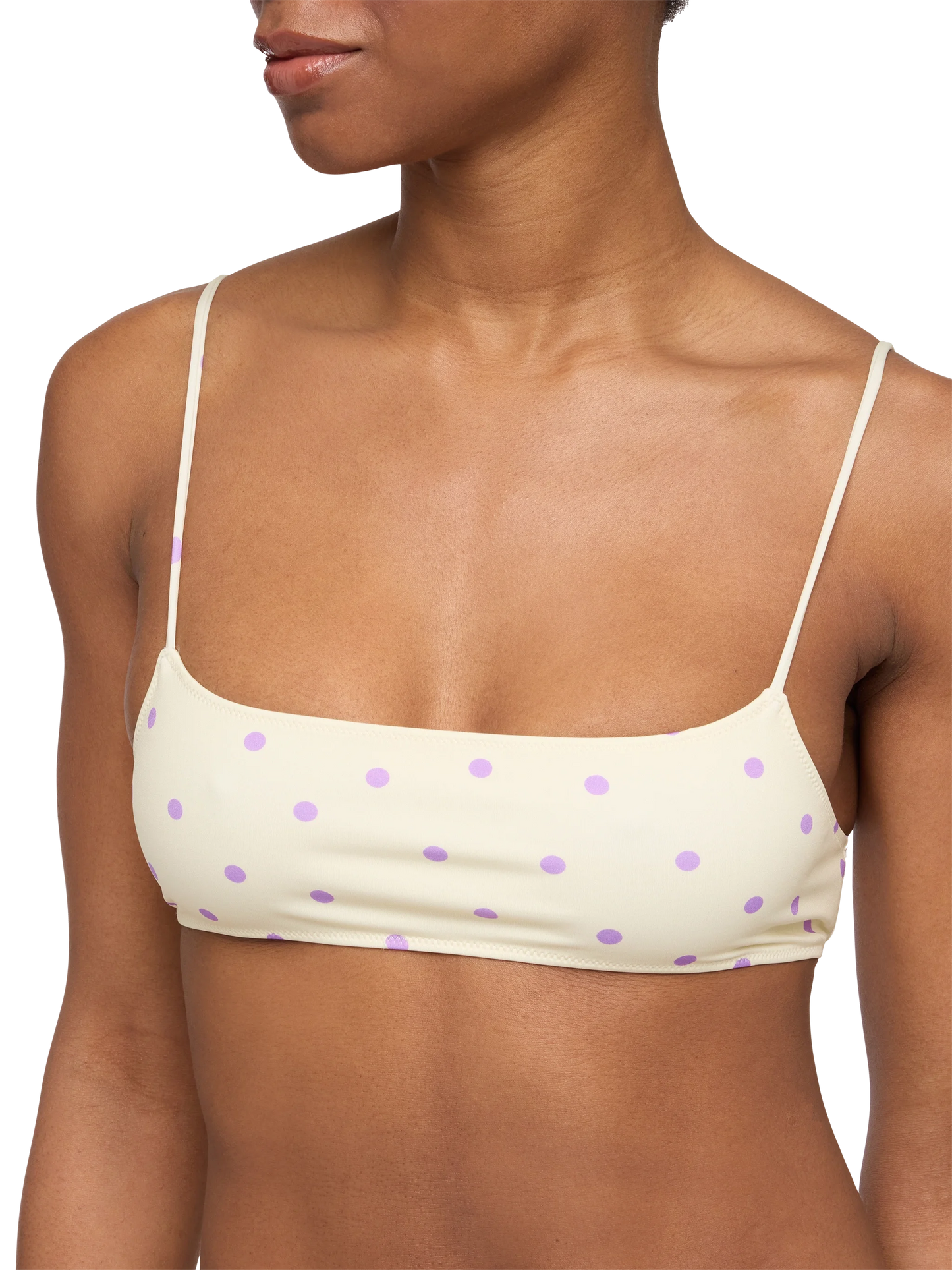 Bikini a bralette Sadie Marielle con stampa a pois