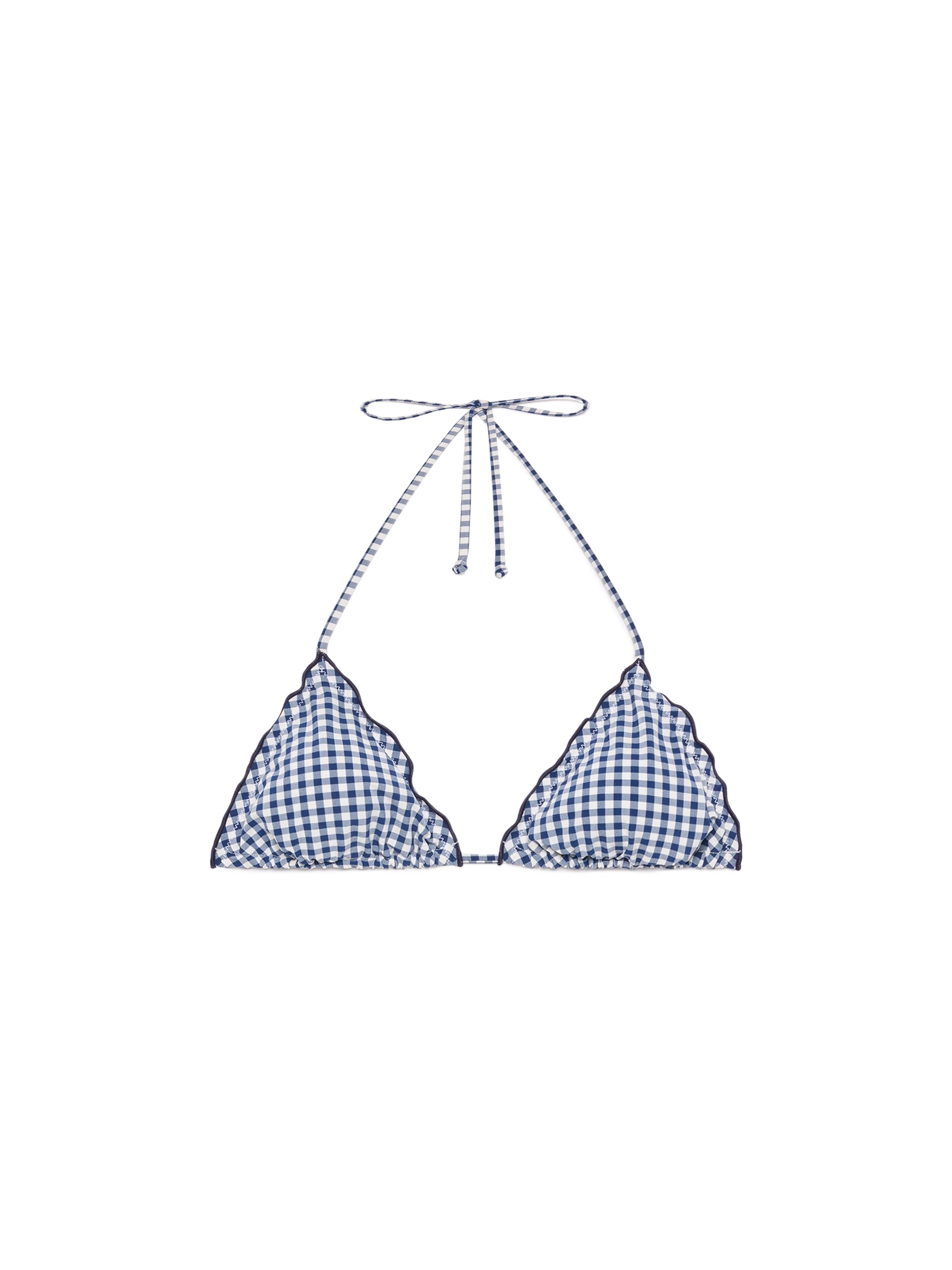 Sagittarius classic triangle top with gingham print - MC2 Saint Barth