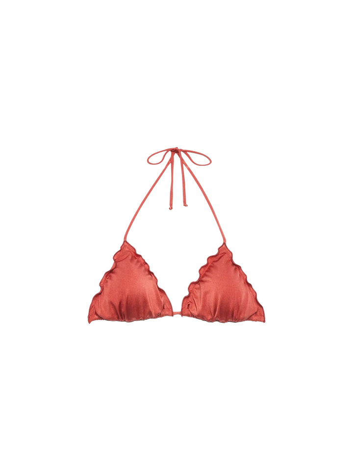 Sagittarius shimmer brick red classic triangle top