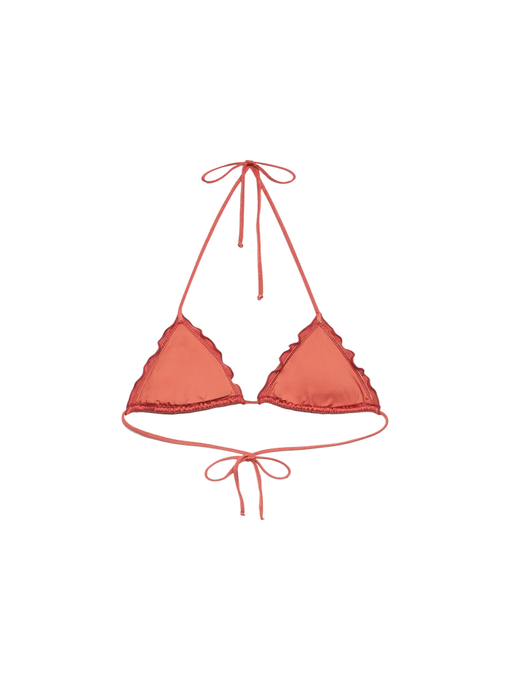 Sagittarius shimmer brick red classic triangle top