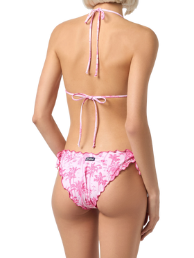 Klassischer Damen-Triangel-Bikini „Toile de Jouy“ Sagittarius Moon