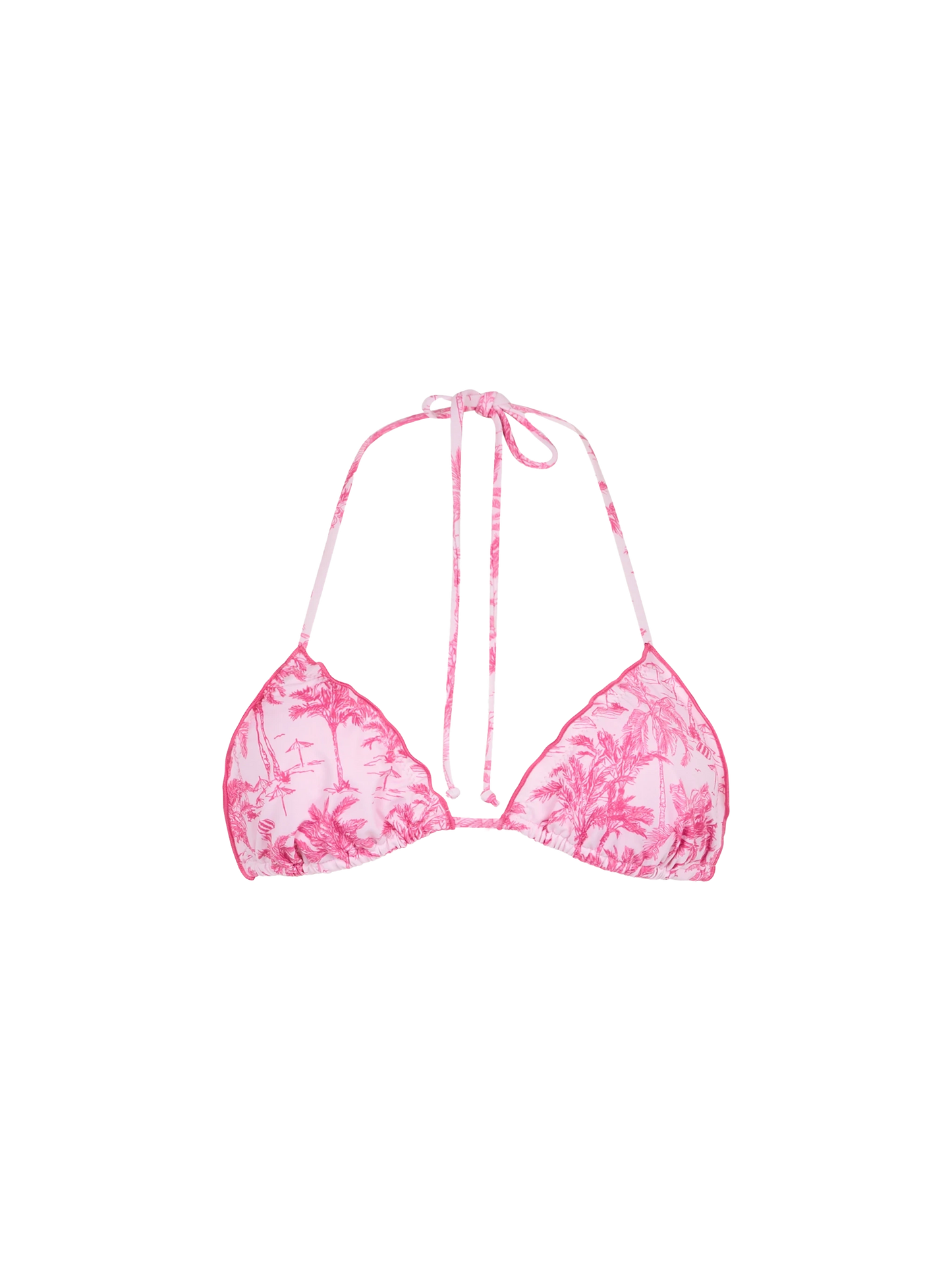 Klassisches Triangel-Strandoberteil von Toile de Jouy für Damen, Schütze