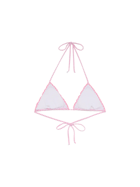 Sagittarius seersucker classic triangle top with striped print
