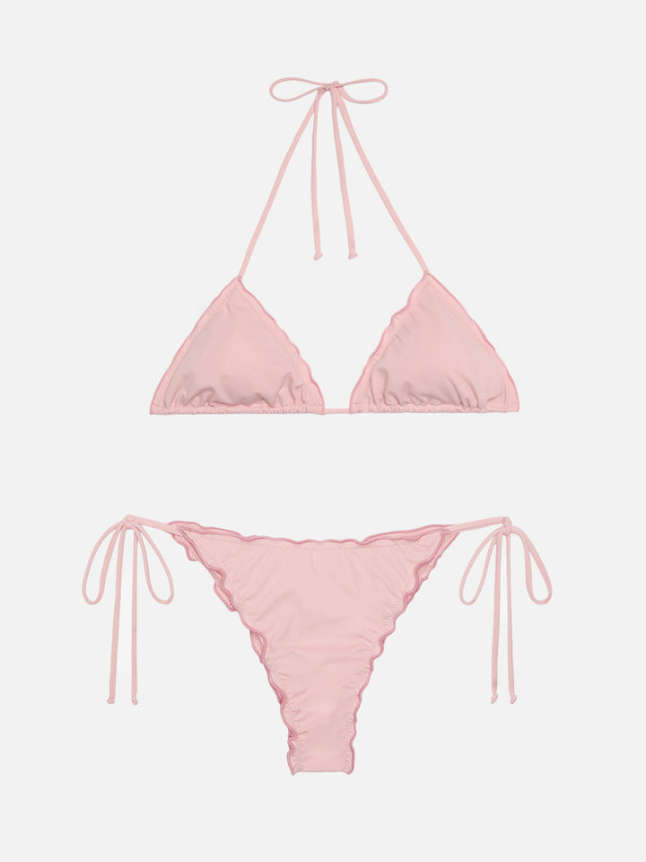 Freche rosa Badehose „Miami“ – klassisches rosa Triangel-Oberteil „Sagittarius“