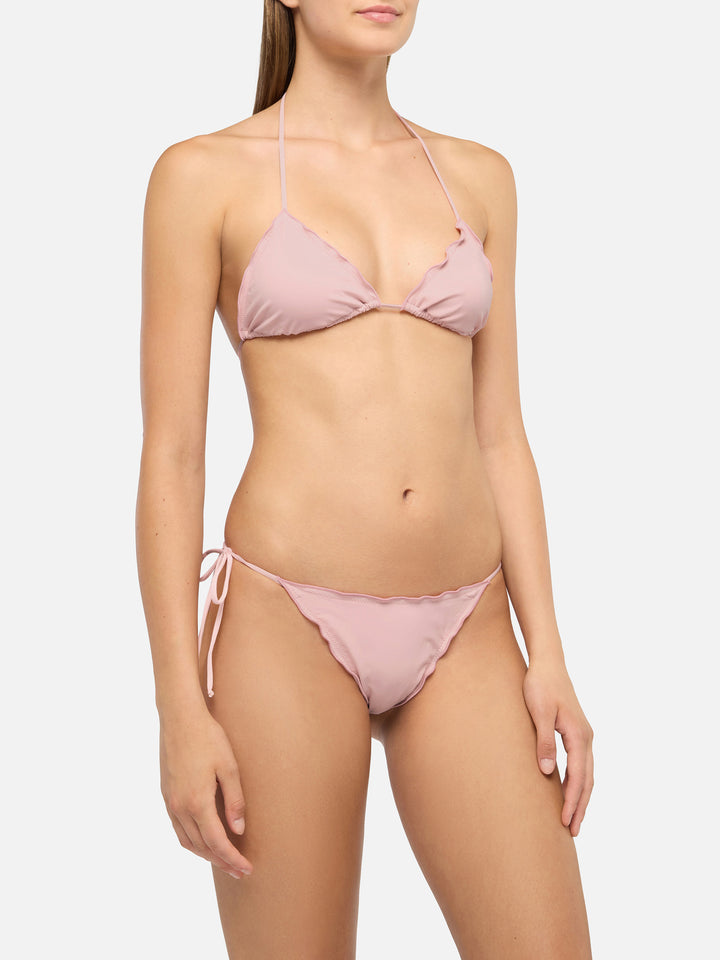 Freche rosa Badehose „Miami“ – klassisches rosa Triangel-Oberteil „Sagittarius“
