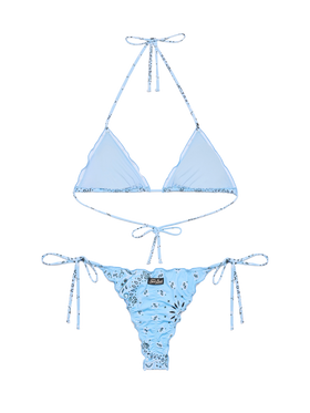 Classic triangle bikini Sagittarius Miami with bandanna print