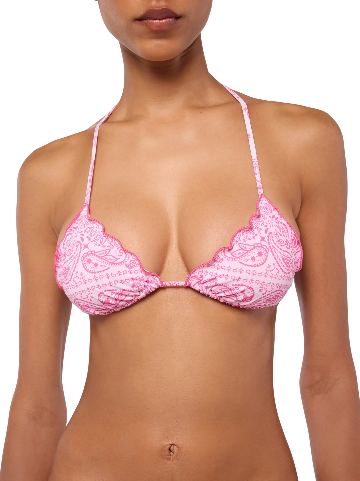 Sagittarius classic triangle top with bandanna print - MC2 Saint Barth